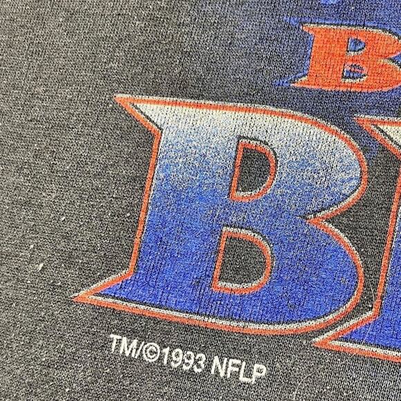 VTG 1993 Starter BUFFALO BILLS AFC Champs Cut Off Sweatshirt XL Bills Mafia - Picture 8 of 14